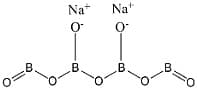 無水硼砂結構式